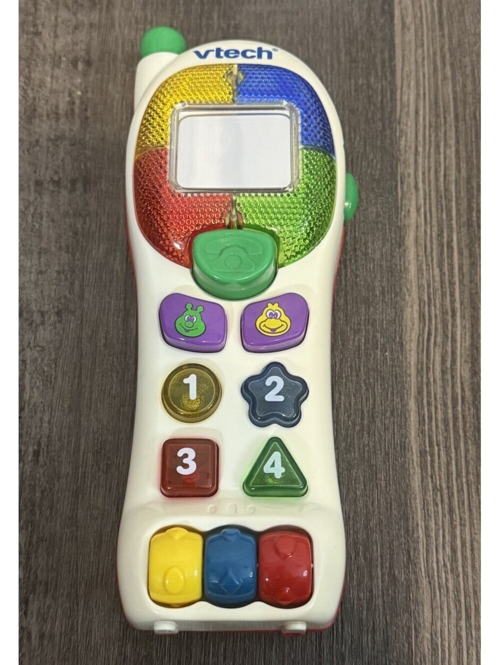 Vintage 2002 VTech Bright Lights Phone Baby Toddler Learning Toy Rare English